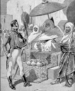 Capt. William Bainbridge paying tribute to the Dey of Algiers. Gradually in the 18th century