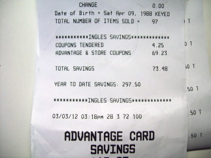 That grocery list saved me a lot of money. I also have already saved nearly $300 already just in 2012. I buy a combination of regular and organic food to make lots of meals from scratch.