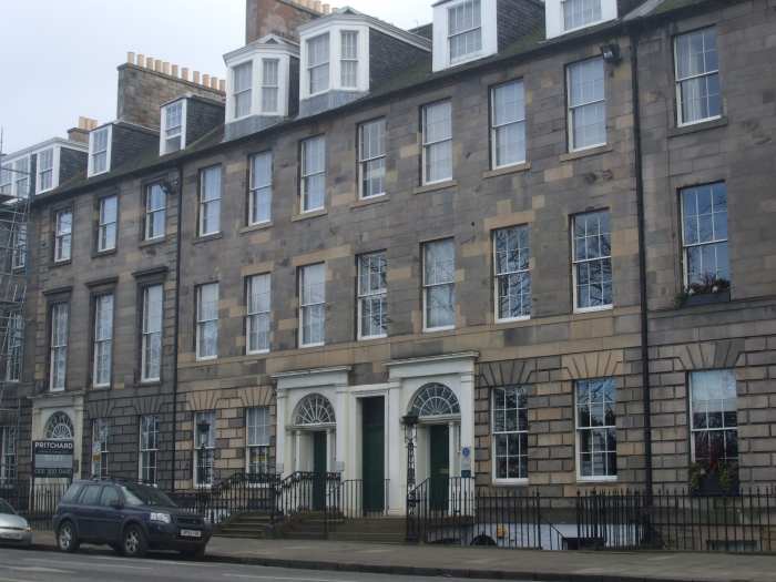 Terraced mansions in Queen Street