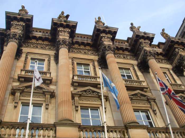 The Bank of Scotland building in St Andrews Square