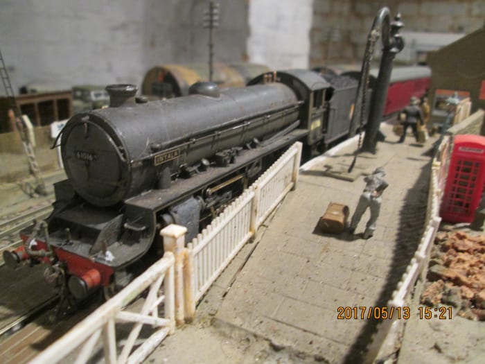 Unusually York Class B1 4-6-0 '61016 'Inyala' has charge of a stopping passenger train, seen here at Thoraldby. She would normally be on either goods or semi-fast main line workings