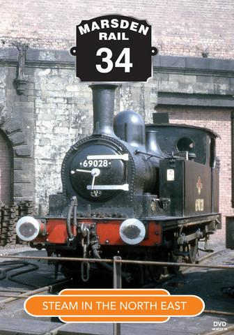 The cover of Marsden Rail (Cinerail productions) No.34 Steam In The North East available through Videoscene, below