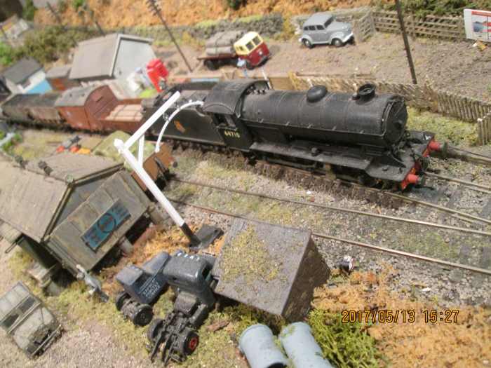 Class J39 64710, one of two allocated to Darlington shed in the early 1950s, draws up to the junction with Ayton Lane's goods depot to collect wagons.