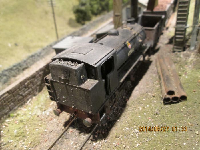 Ex-WD J94 0-6-0st 68010 simmers at the Derwent loader (51A out-shedded to Ayton Lane for mineral trip-workings and loco coal wagon shunter