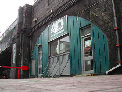 Find the shop in a series of arches off Leman Street, under the line into Fenchurch Street Station and the DLR,at Tower Gateway