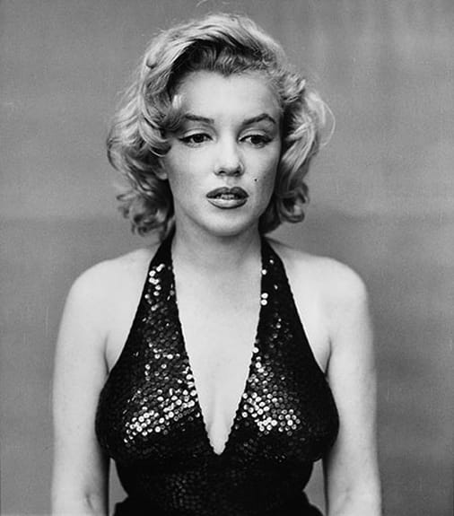 Avedon was known for his psychologically revealing portraits, such as this one of actress Marilyn Monroe.
