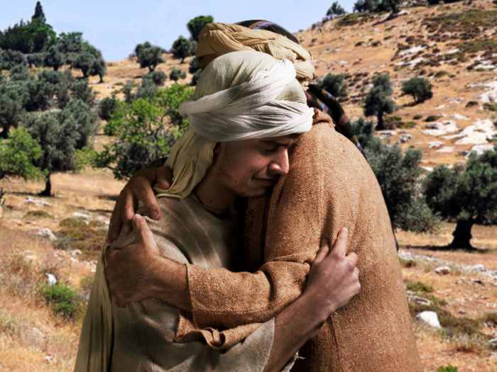 But when he was still a great way off, his father saw him and had compassion, and ran and fell on his neck and kissed him (Luke 15:20).