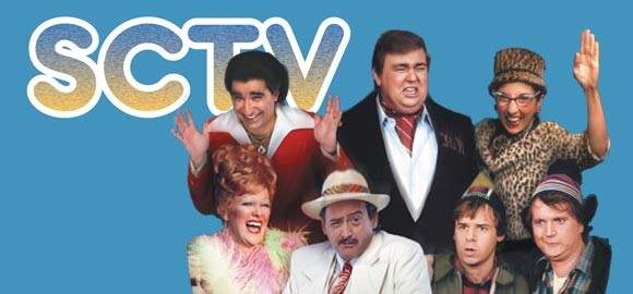 Eugene Levy, John Candy, Andrea Martin, Catherine O'Hara, Joe Flaherty, Rick Moranis and Dave Thomas were the cast of Canadian sketch comedy show SCTV