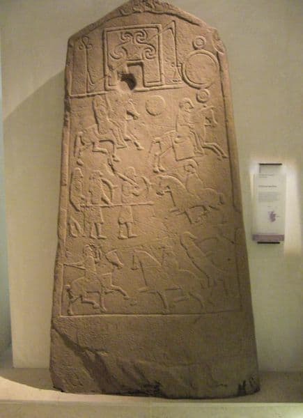 One of the few Pictish carved stones in existence. They give valuable insight into the life and culture of these mysterious people.