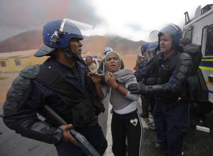 Human Rights violations by South African police officers under direct orders from the Premiere, Helen Zille
