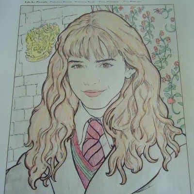 Hermione Granger free Coloring Sheet Page