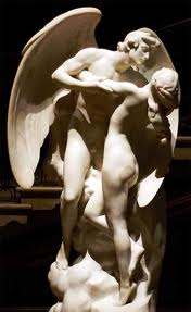 Fallen angels had sex with human women, but it was not a romantic affair as this work of art would have us believe. These women were having sex with demons and when they had their evil children the women often died.