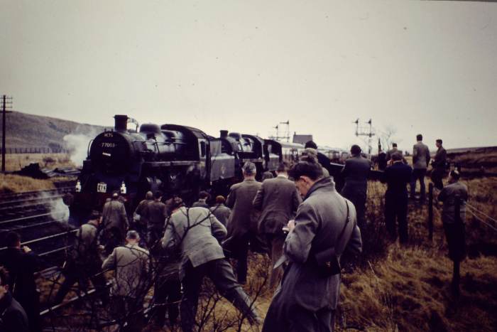 The last day of passenger services on the Stainmore line, 20th January, 1962. The train was a special charter called 'The Stainmore Limited'