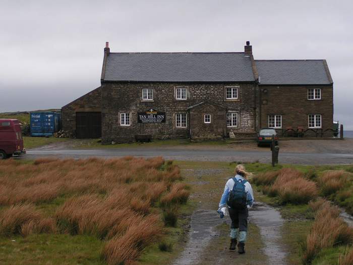 Tan Hill Inn at the mid-point of the Coast to Coast Walk, a welcome break with a warm welcome. Try walking in...