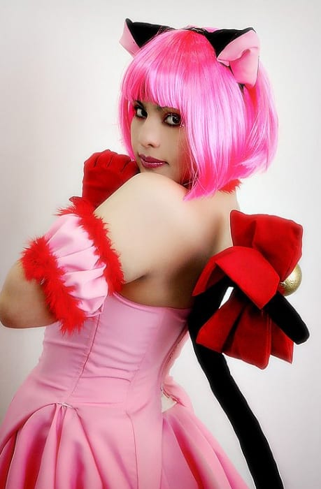 This Neko girl is from a more popular older anime called "Mew Mew Power". This one is most commonly told apart by how the tail looks compared to other nekos.