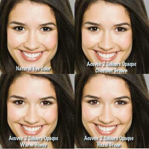 Naturally dark (almost black) eyes, with progressively lighter brown contacts. **CLICK TO SEE FULL-SIZE**