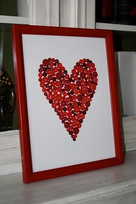 Button Collage Heart