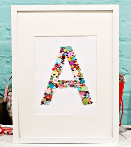 Framed Buttons Monogram