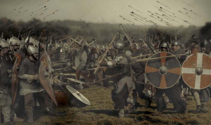 It seemed the fyrds of Mercia and Northumbria were outclassed by a surprisingly agile Norse army led by King Harald and their ousted former earl Tostig...