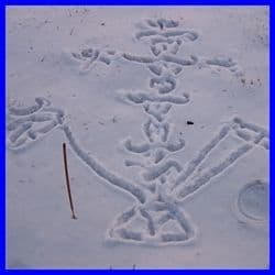 If I recall correctly it was about ten degrees so this isn't the best example, but I did what I could. His symbol can be used to call to him or ask for his protection.