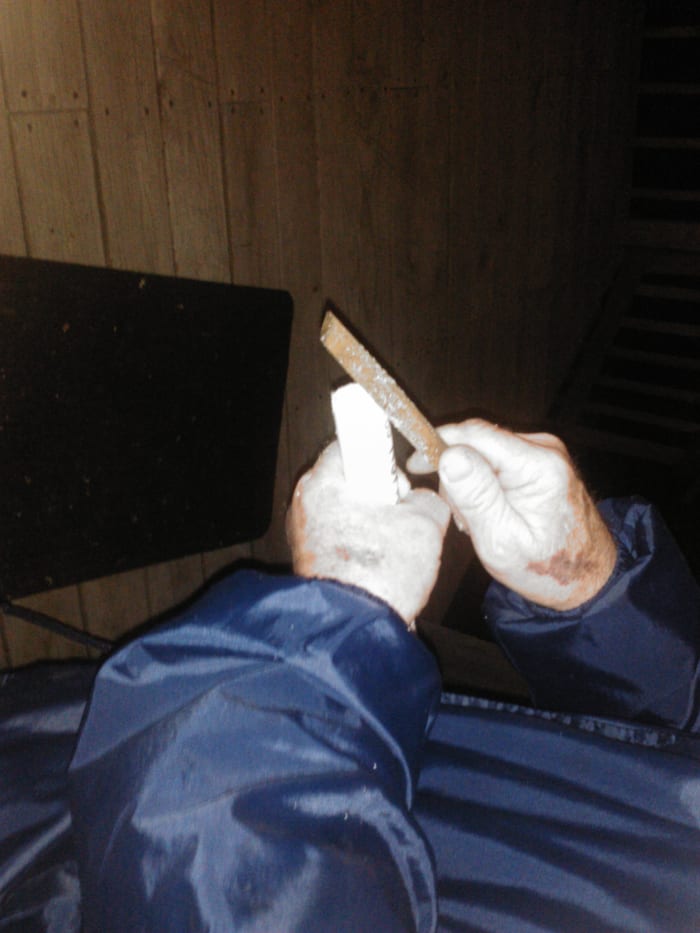 Using sandpaper or a metal file to file off the rough edges will help the pieces fit together easily.