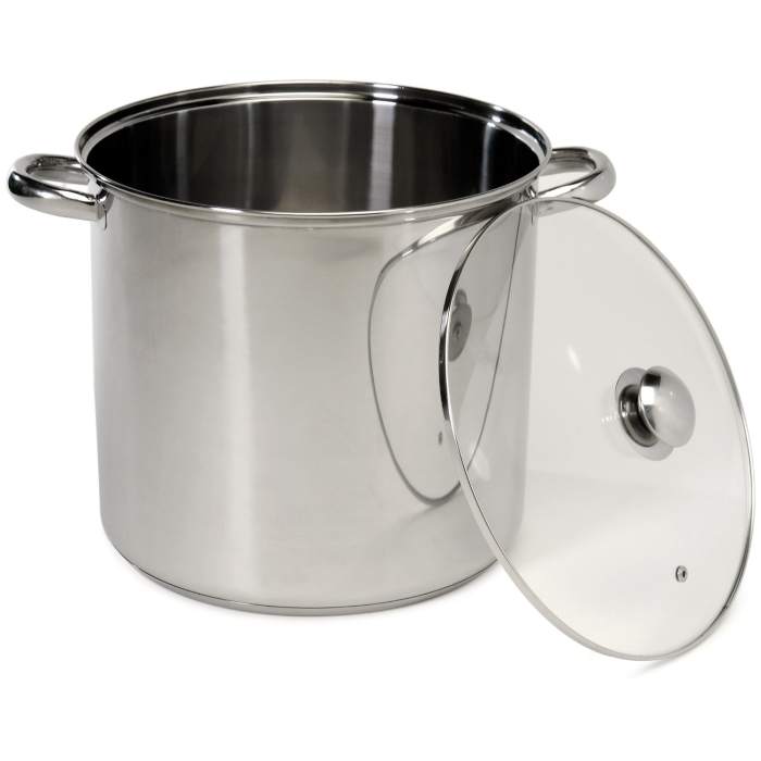 Boil water, in a cooking pot (7 litres), that is sufficient to submerge all your peeled plantain. Image Credit: Amazon.com