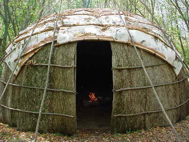 The wigwam is simple to build, but not necessarily portable. With some planning a person can build a wigwam from locally available materials in several hours. They can be made to house several people.