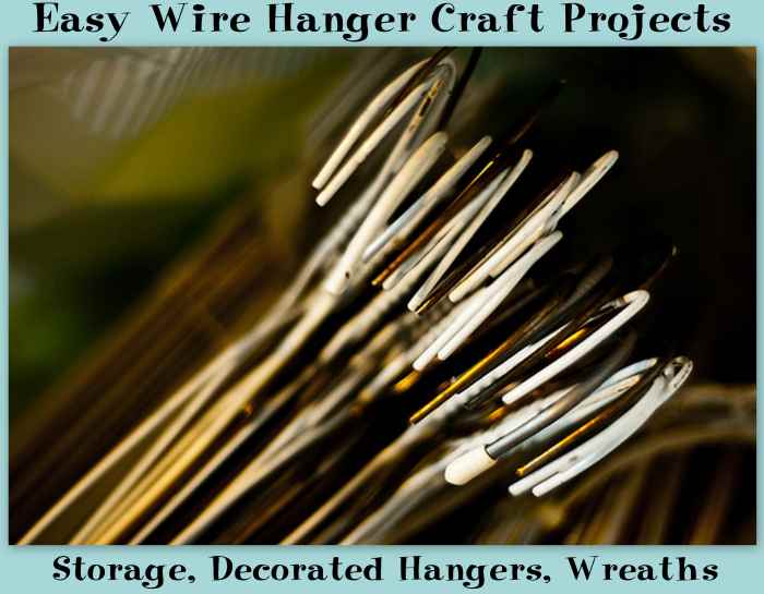 Put all of those extra wire hangers in your closet to good use.