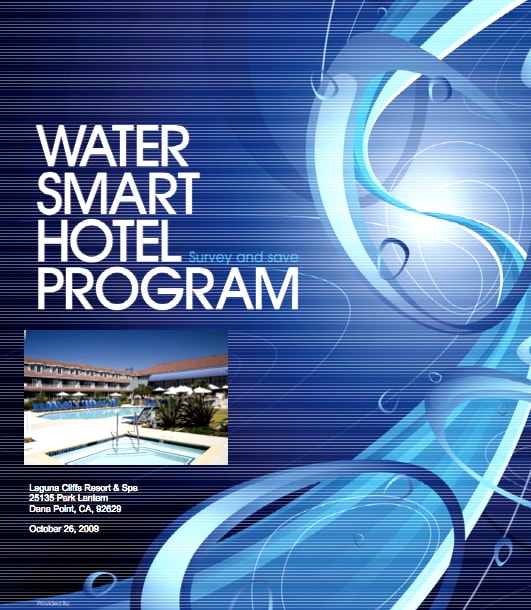 This cover page takes up a lot of operating space on a computer. Publisher allows for you to separate it from the main text body, so you can open the text portion quickly each time you work on it. (Designed by WaterWise Consulting, Inc.)