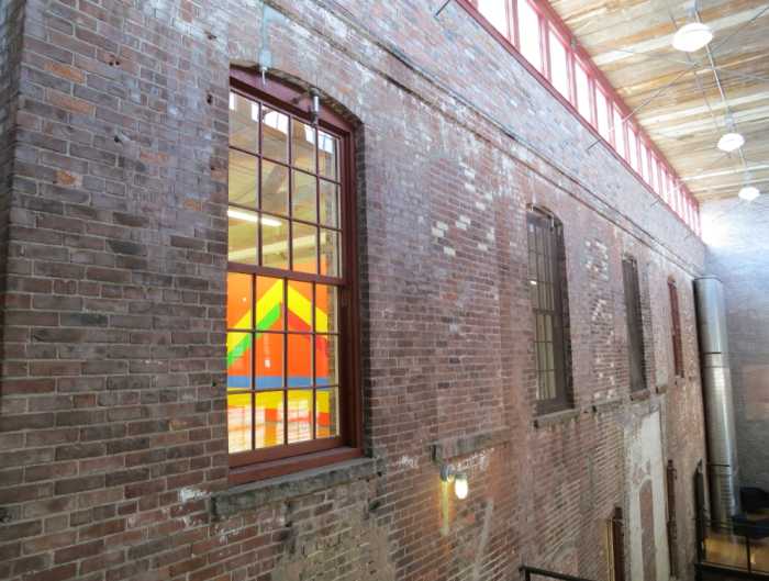 An entire building contains the permanent Sol Lewitt installation entitled "A Wall Drawing Retrospective"