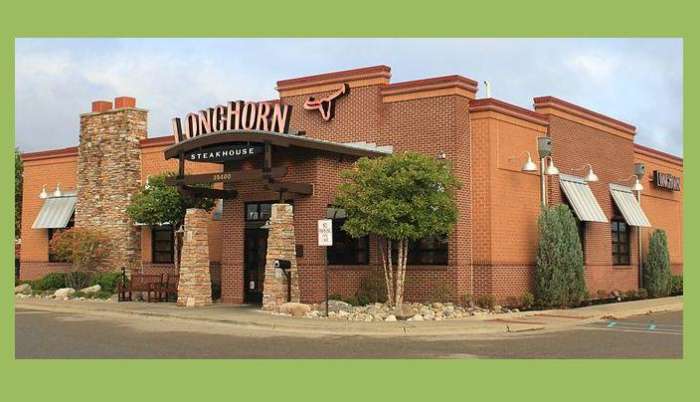 Here is a photo of the Longhorn Steakhouse. This particular restaurant is located in Westland, Michigan.