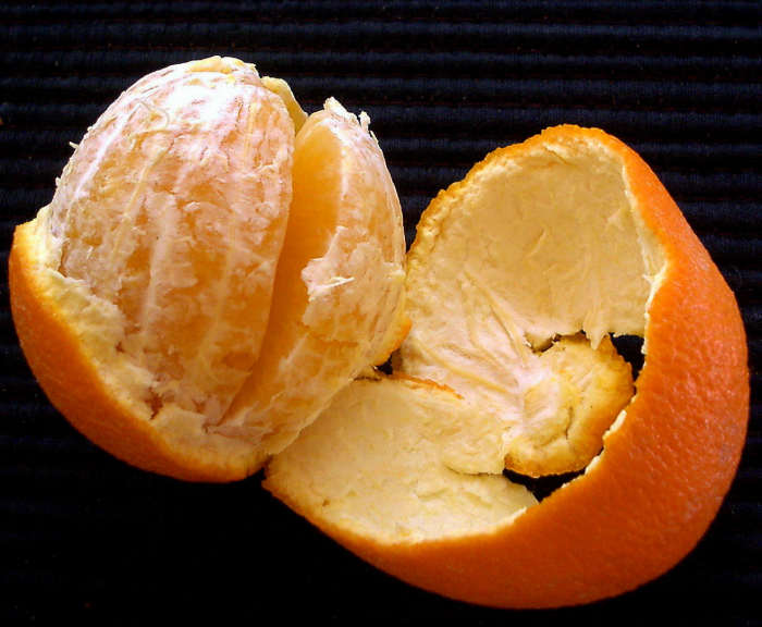 don't let the fragrant orange skin go to waste. store it in the fridge or refrigerator for air fresheners.