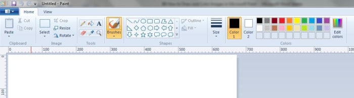 microsoft paint drawing and coloring tools