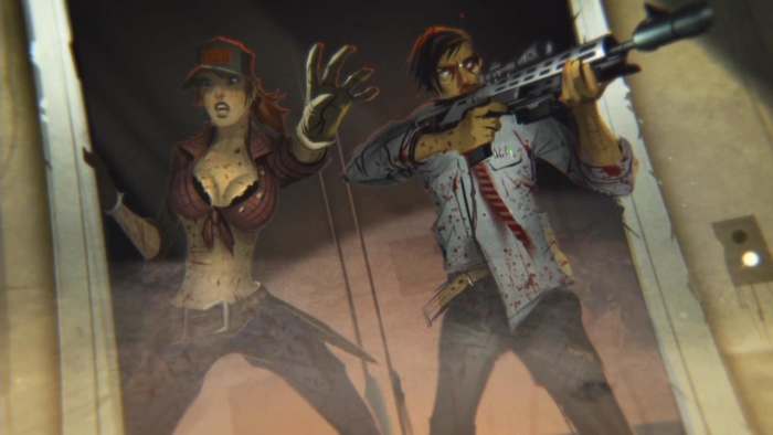 Screenshot from the opening scene to "Die Rise" on Call of Duty Black Ops 2.