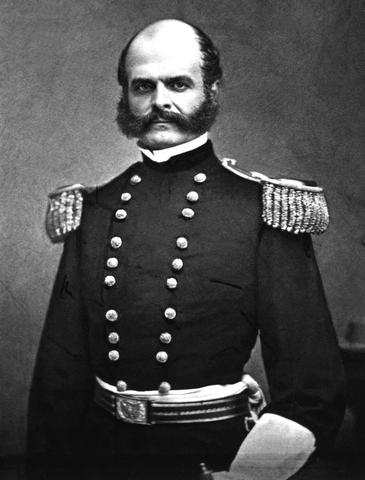 Ambrose Everett Burnside - This image (or other media file) is in the public domain because its copyright has expired. This applies to Australia, the European Union and those countries with a copyright term of life of the author plus 70 years.
