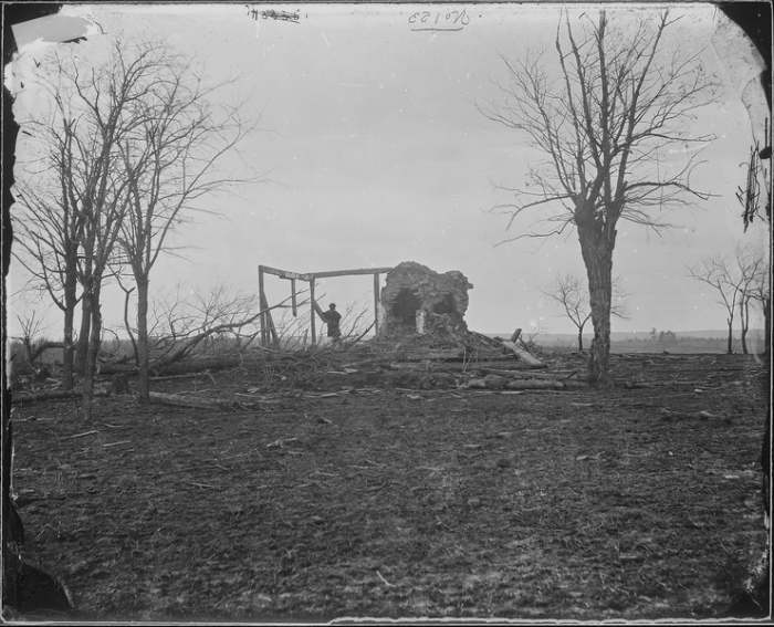 Ruins of Henry House, first battle of Bull Run,This work is in the public domain in the United States because it is a work prepared by an officer or employee of the United States Government as part of that person’s official duties.