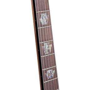 The SK-3 ST has a very thin, super-playable neck with binding around the fretboard edges and a compound fret radius.