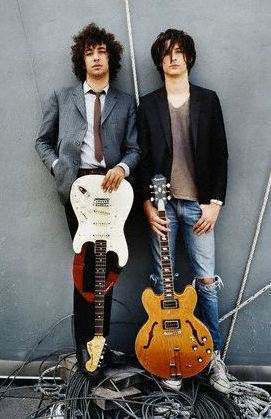 Albert Hammond, Jr. (left) and Nick Valensi are noted users of the MXR Micro Amp. They utilize the pedal to achieve their saturated yet articulate guitar tones that form the foundation of the Strokes' sound.