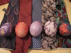 Silk-dyed eggs were a completely new idea to me, and I am so looking forward to trying these with kids. Fox Flat provides one method and there is another technique described in the link to the left of this photo.