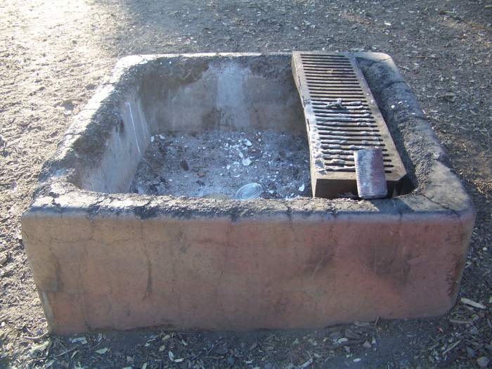 Campsites have fire pits available. However, bans are placed during fire season or based on conditions and fires may not be allowed during certain times of year. To use a camp stove, be sure to have a permit from the BLM office, located in Ukiah, CA.