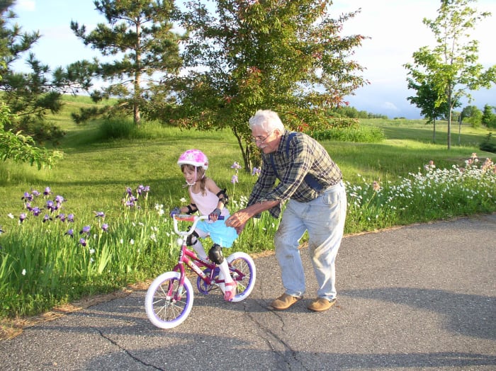 Playing with grandchildren will make you feel younger; make you feel older; wear you out; give you energy you didn't know you had.
