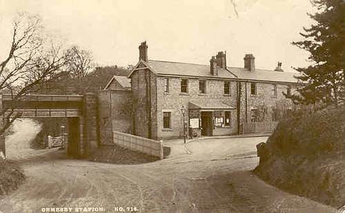 Ormesby Station as it was at around the turn of the 20th Century, well before road widening and house building in the neighbourhood. The station was over a mile west of the village
