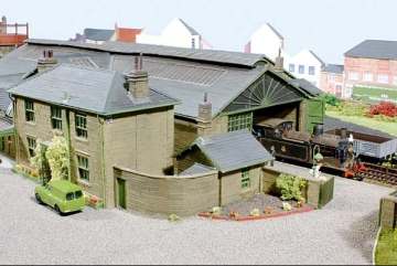 Another view of the Guisborough Station model with an unidentified Class G5 in BR livery at the head of its (unseen) train - the accuracy is breathtaking.