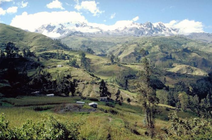 Sorata, Bolivia. This sleepy town is base camp for hikers going to climb Mt. Illampu