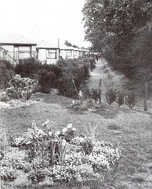 Prefabs along Capel road near the Golden Fleece p/h - after WWII housing was at a premium, temporary measures were needed and pre-fabricated housing as well as...