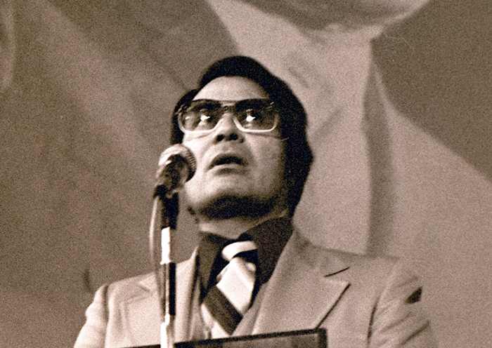 Jim Jones creator of the People's Temple and the force behind the 1978 murder/suicide of over 900 people