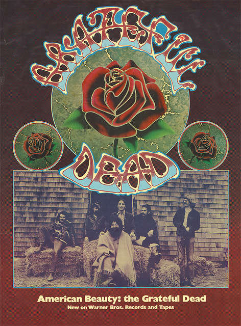 The Grateful Dead "American Beauty" WS 1893 Warner Brothers Records & Tapes In-Store Promotional Poster (1970)