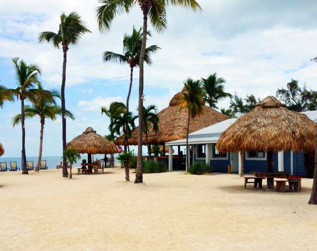 The Tiki Bar at Fiesta Key Rv Resort. A great site right on the Gulf that serves good food and cold drinks.