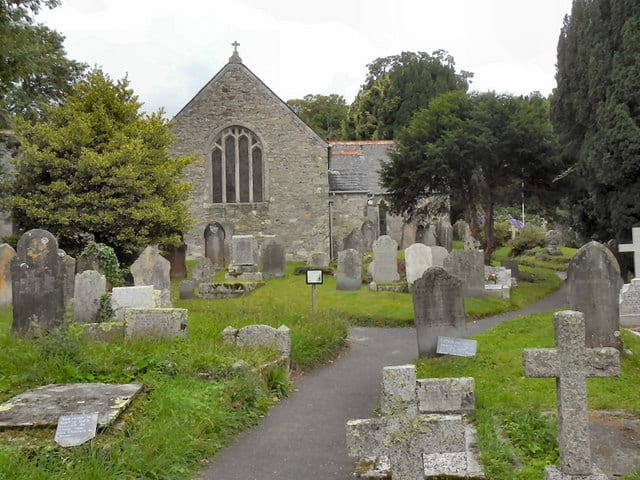 Mylor Church, Mylor, Cornwall. Amanda Hicks is buried here. Joel, her brother's body was not found, but he is commemorated.
