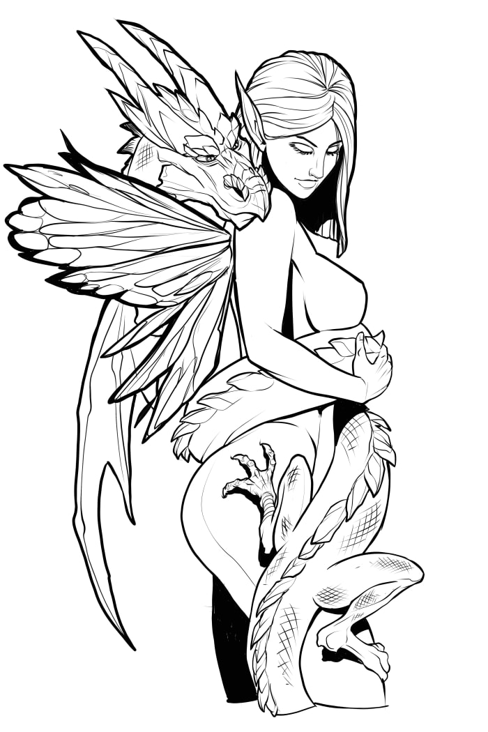 Download Fantasy Art Coloring Pages: 12 Free Printable Coloring ...